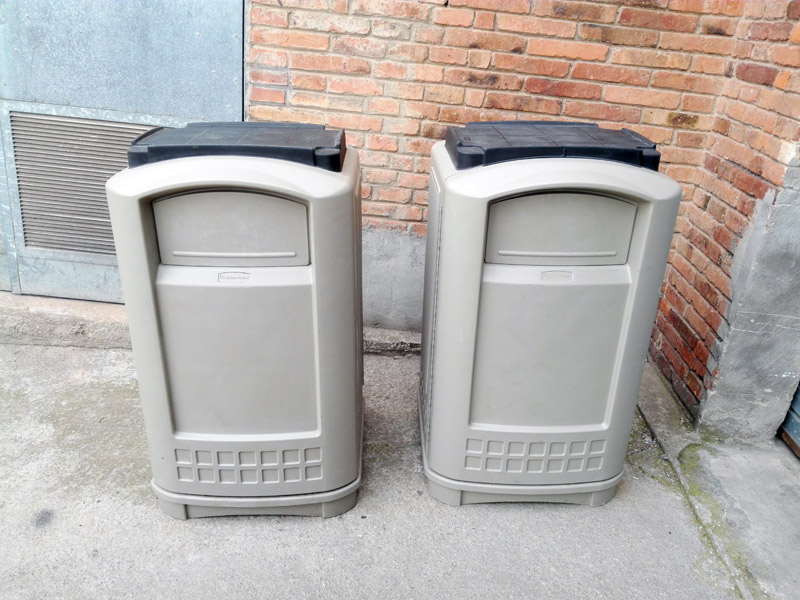 contendor residuos plastico - bandeja 50x35 109.5x61x59 2u